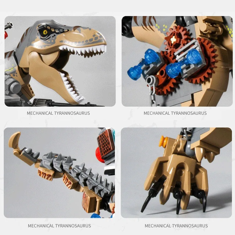 Детский конструктор Парк Юрского периода тираннозавр рекс наборы игрушек с