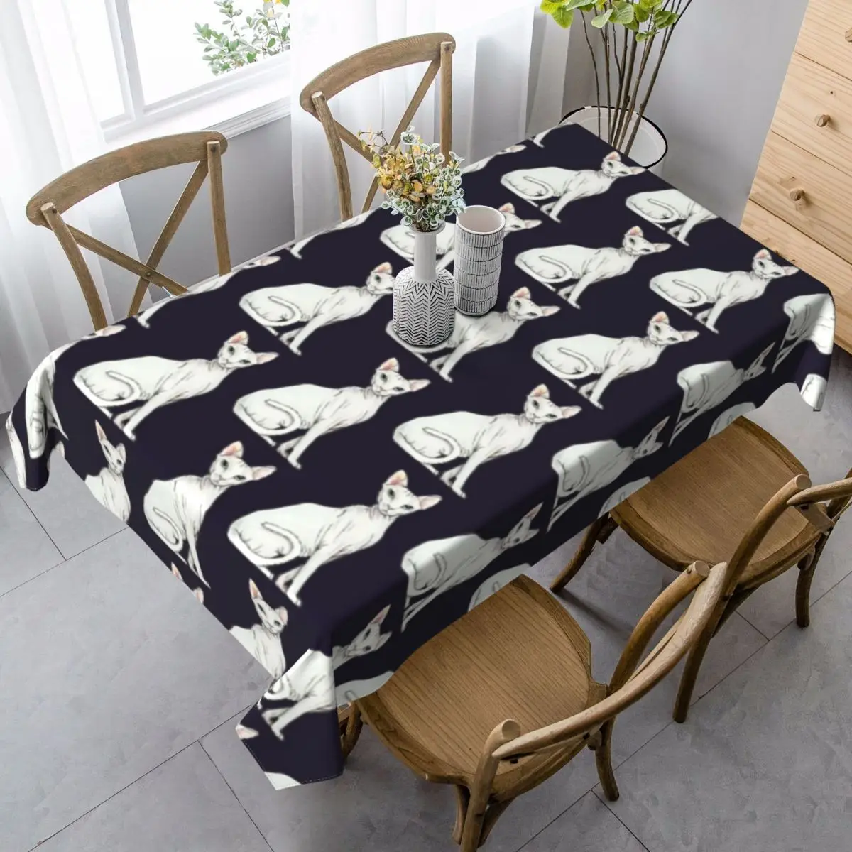 Sphynx Cat Tablecloth Beautiful Print Table Cover Kitchen Wholesale Protector Polyester Table Cloth
Sphynx Cat Tablecloth Beautiful Print Table Cover Kitchen Wholesale Protector Polyester Table Cloth