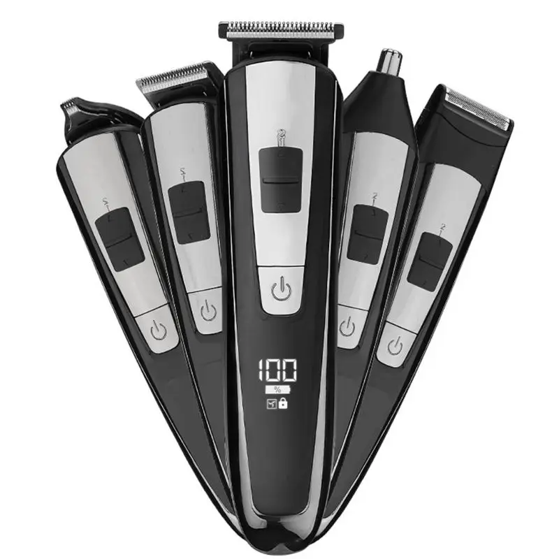 5 in 1 Electric Hair Clippers for Men Nose Beard Trimmer Cordless USB Rechargeable Multifunctional Razor Kit
5 in 1 Electric Hair Clippers for Men Nose Beard Trimmer Cordless USB Rechargeable Multifunctional Razor Kit