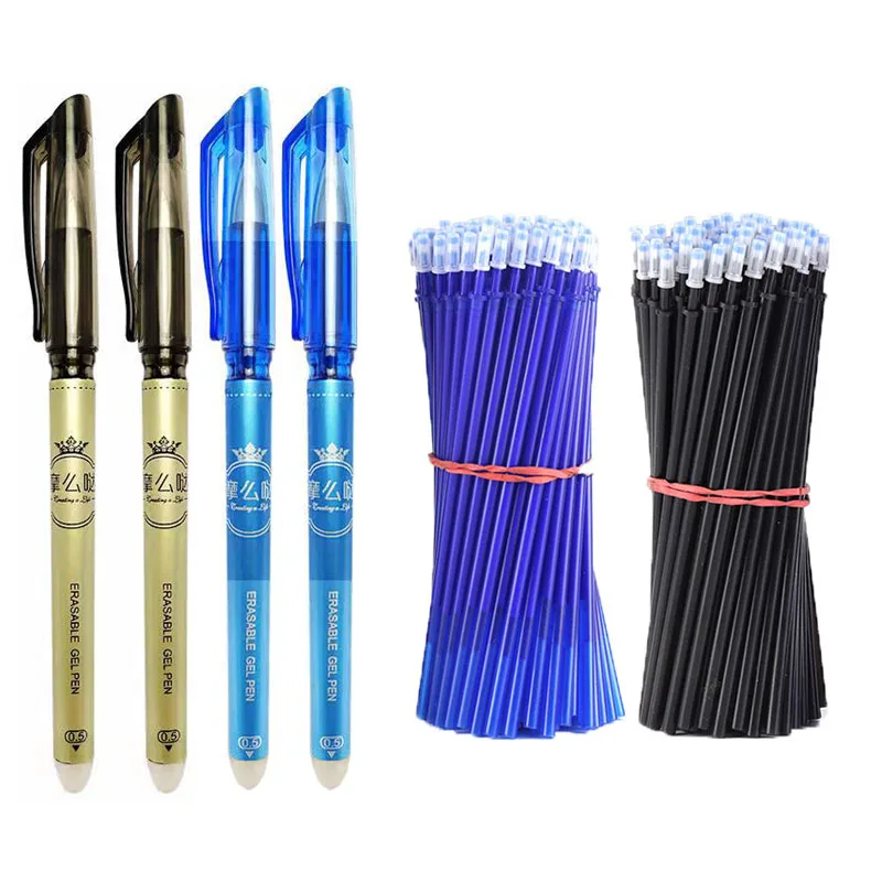 53Pcs/Lot 0.5mm Erasable Washable Pen Gold Style Refill Rod Handle Blue/Black Ink Gel Pen Office Writing Supplies Stationery
53Pcs/Lot 0.5mm Erasable Washable Pen Gold Style Refill Rod Handle Blue/Black Ink Gel Pen Office Writing Supplies Stationery