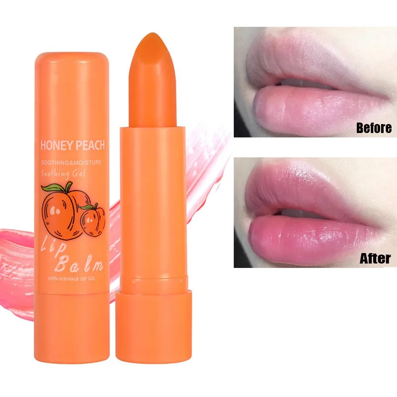 Temperature Change Color Lip Balm Moisturizing Peach Aloe Not Fading Natural Lipsticks Lasting Anti-drying Lips Care Cosmetic
Temperature Change Color Lip Balm Moisturizing Peach Aloe Not Fading Natural Lipsticks Lasting Anti-drying Lips Care Cosmetic