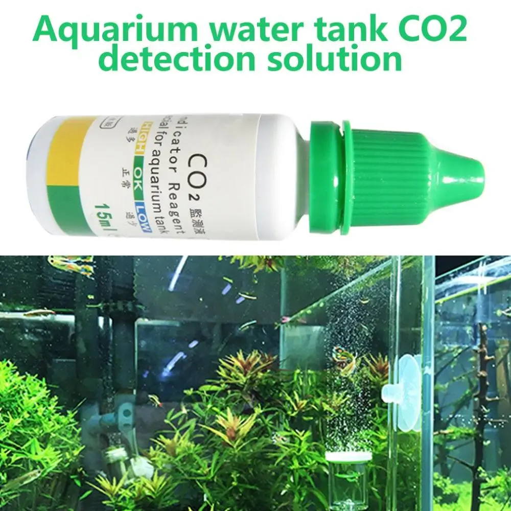 Аквариумный резервуар для воды раствор с индикатором CO2 обнаружения аквариума