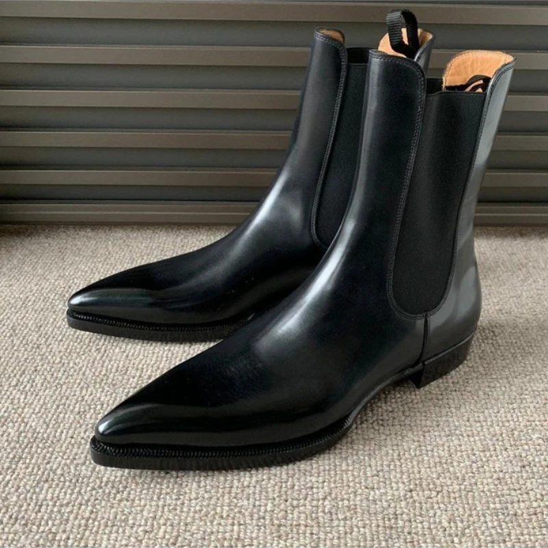 Fashion High Ankle Men Chelsea Boots Black PU Leather мужские сапоги Stylish Bottes Pour Hommes أحذية الرجال Comfortable 3KC850
Fashion High Ankle Men Chelsea Boots Black PU Leather мужские сапоги Stylish Bottes Pour Hommes أحذية الرجال Comfortable 3KC850
