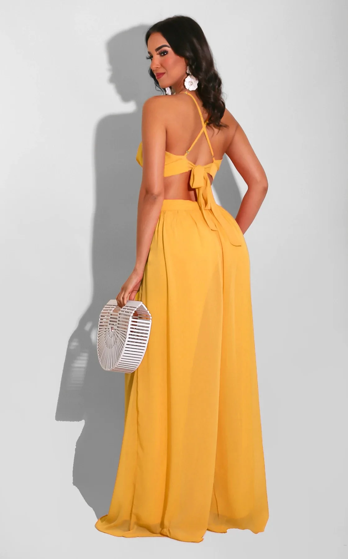 Jumpsuit Women Draw Back Hollow Out Womens Fashion Solid Fashion Sense Wide Leg Pants Chiffon High Waist Jumpsuit Casual Style
Jumpsuit Women Draw Back Hollow Out Womens Fashion Solid Fashion Sense Wide Leg Pants Chiffon High Waist Jumpsuit Casual Style