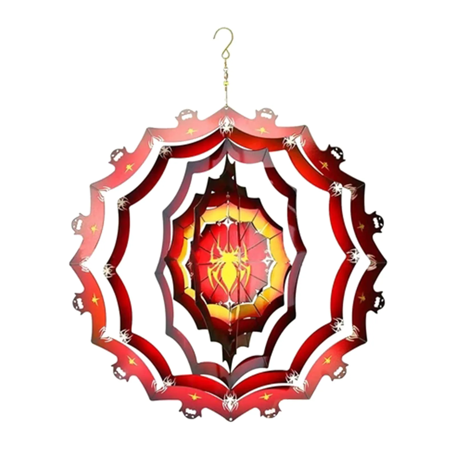 Halloween Theme 3d Optical Illusion Hanging Wind Spinner Spider Pumpkin Ghost 3d Rotating Wind Chimes Holiday Decoration
Halloween Theme 3d Optical Illusion Hanging Wind Spinner Spider Pumpkin Ghost 3d Rotating Wind Chimes Holiday Decoration