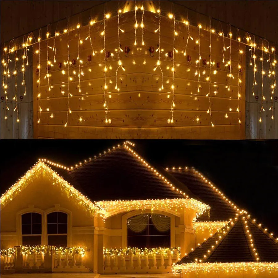 Thrisdar 4M 96 LED Icicle String Light Extendable Curtain Icicle Lights Fairy Christmas String Light for Bedroom Garden Wedding
Thrisdar 4M 96 LED Icicle String Light Extendable Curtain Icicle Lights Fairy Christmas String Light for Bedroom Garden Wedding