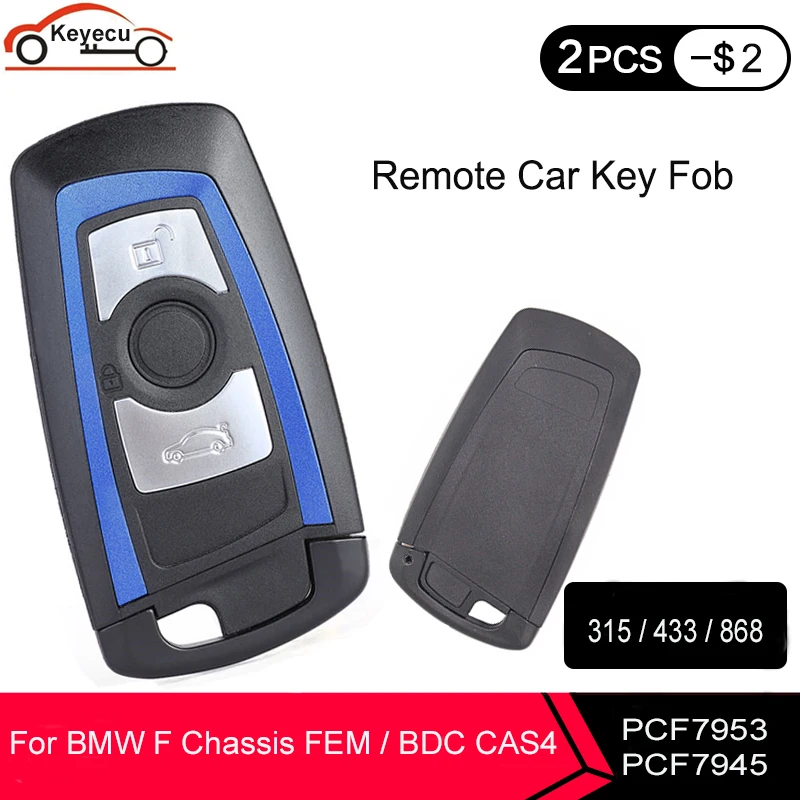 KEYECU PCF7945 Remote Key 315MHz YGOHUF5662 434MHz HUF5767,868 MHz HUF5661 For BMW 5 7 F Series X5 X6 F20 F21 F30 F31 CAS4 CAS4+
KEYECU PCF7945 Remote Key 315MHz YGOHUF5662 434MHz HUF5767,868 MHz HUF5661 For BMW 5 7 F Series X5 X6 F20 F21 F30 F31 CAS4 CAS4+