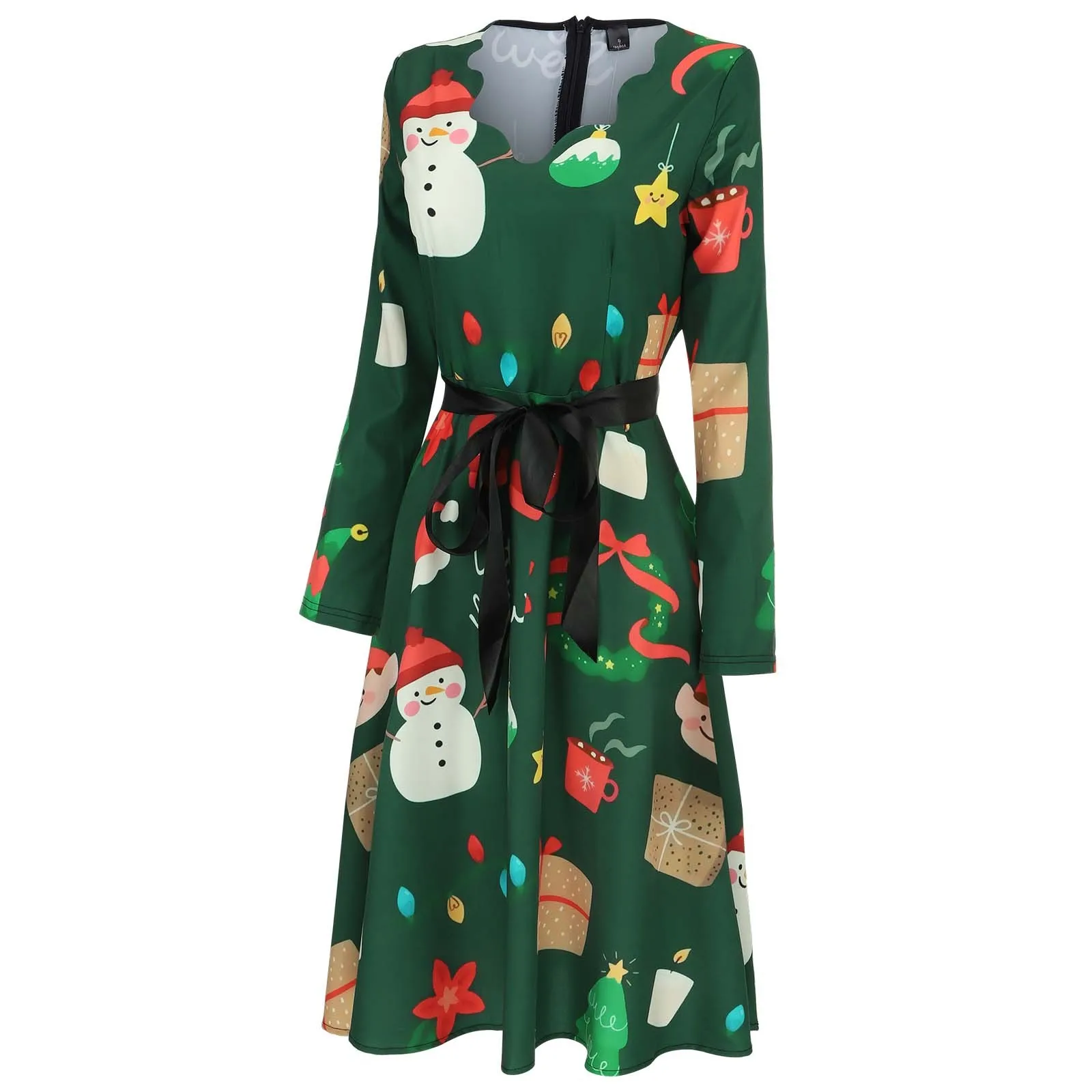 Autumn Winter Womens Dress 2021 Christmas Cartoon Print Party Mini Dresses Long-sleeved A-line Loose Dress Vestido Mujer A40
Autumn Winter Womens Dress 2021 Christmas Cartoon Print Party Mini Dresses Long-sleeved A-line Loose Dress Vestido Mujer A40