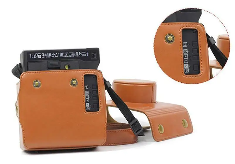 Кожаный чехол для камеры Сумка Lomo' Instant automatat коричневый | Багаж и сумки