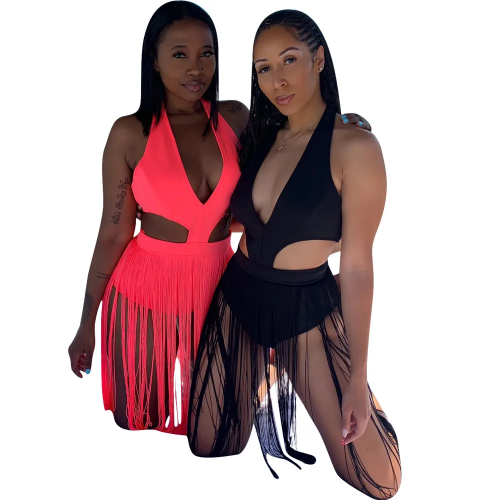 Beach Fashion Summer Swimsuit Women Sexy V Collar Hollow Out Tassel Plus Size One Piece Bathing Suit 3xl Wholesale Dropshipping
Beach Fashion Summer Swimsuit Women Sexy V Collar Hollow Out Tassel Plus Size One Piece Bathing Suit 3xl Wholesale Dropshipping