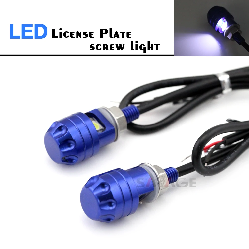 Motorcycle Accessories Universal 12V License Plate Screw LED Light Bolt Lamp White Lighting New Red/Blue/Black CNC Aluminum
Motorcycle Accessories Universal 12V License Plate Screw LED Light Bolt Lamp White Lighting New Red/Blue/Black CNC Aluminum