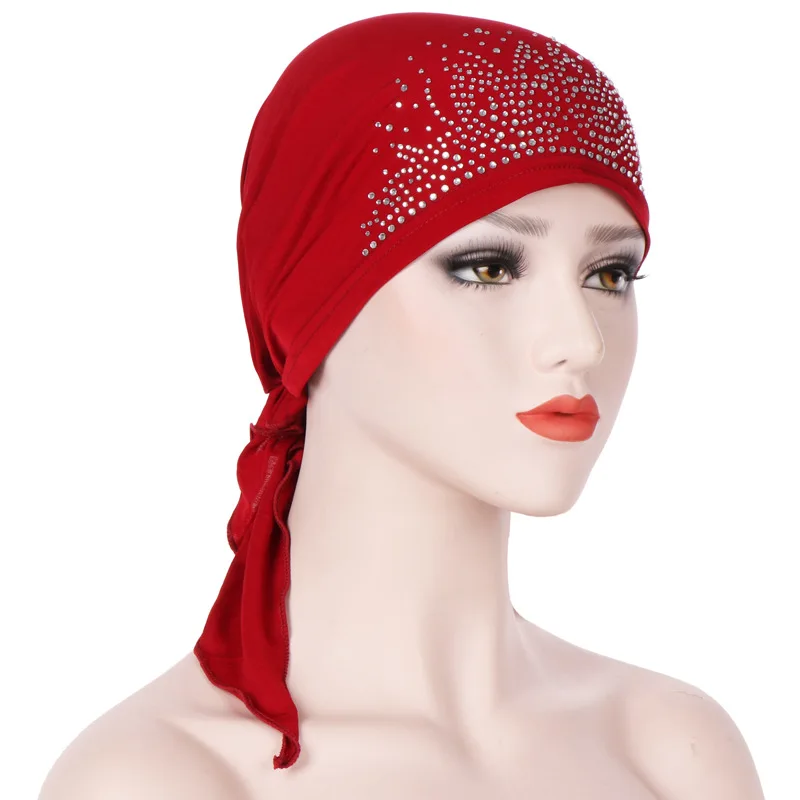 New Turban Hat Women Hot Drilling Headscarf Bonnet Femme Musulman Inner Caps Muslim Wrap Head Scarf Turbante Indian Beanie Cap
New Turban Hat Women Hot Drilling Headscarf Bonnet Femme Musulman Inner Caps Muslim Wrap Head Scarf Turbante Indian Beanie Cap