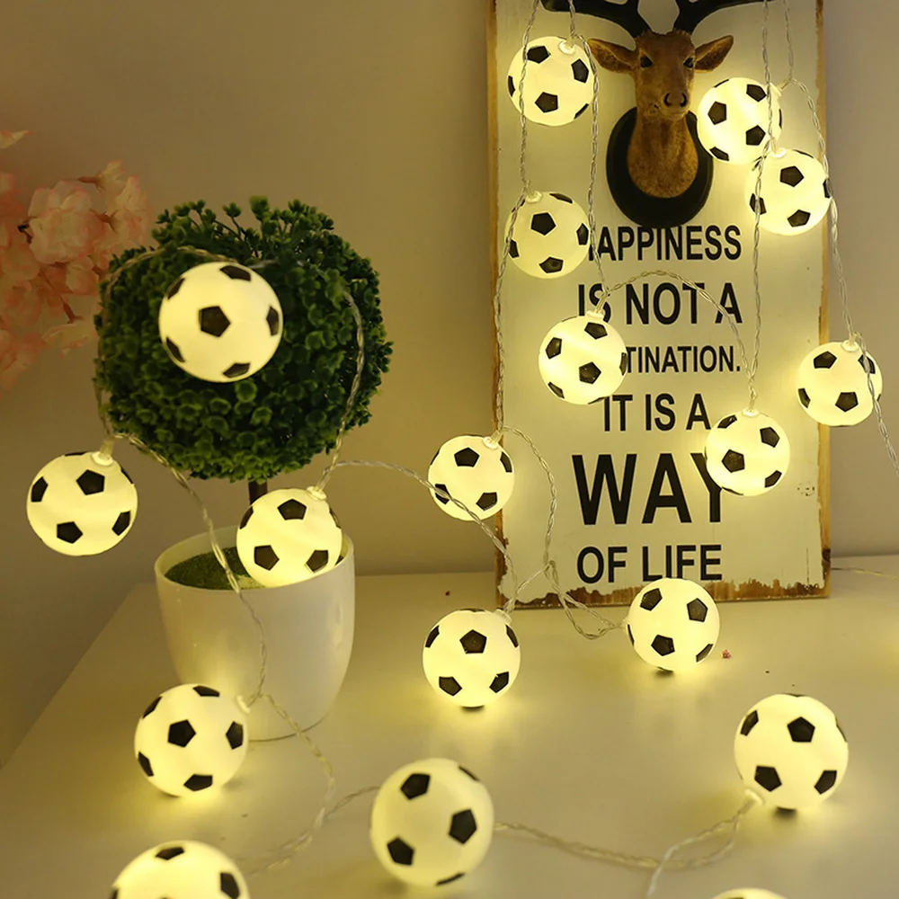 Soccer Balls Led Lights Outdoor Garland Electric Plug Fairy String Light Wedding Christmas Decoration For Garden Party 5M 10M
Soccer Balls Led Lights Outdoor Garland Electric Plug Fairy String Light Wedding Christmas Decoration For Garden Party 5M 10M