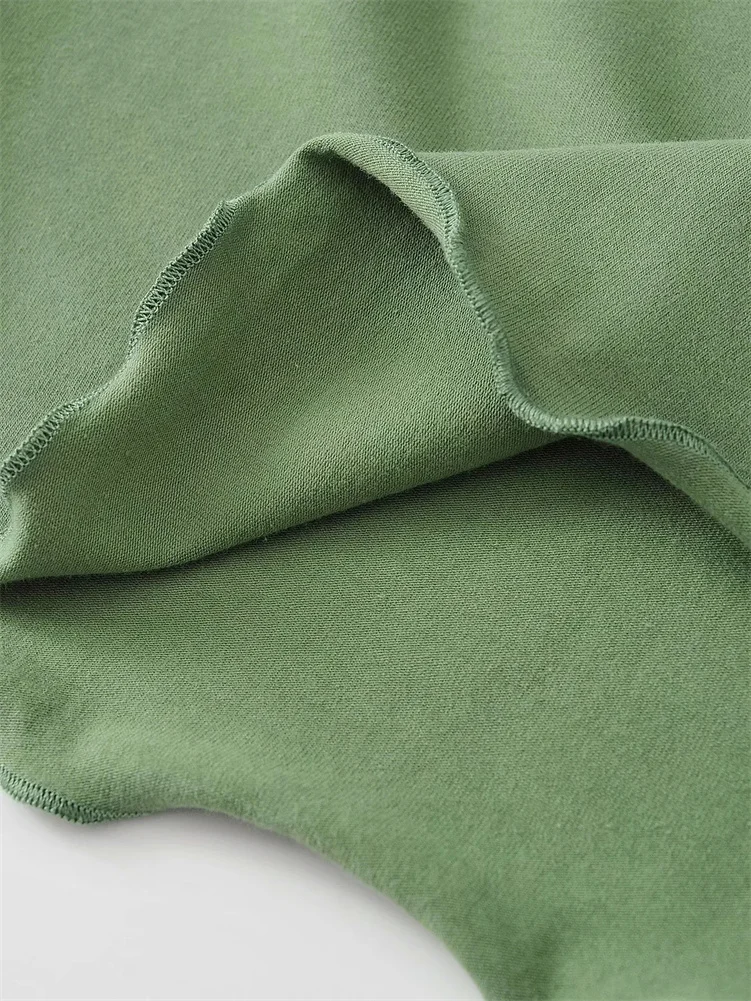 Short sleeve round neck with auricular edge, elastic chest showing, slim fitting, lace and fringed cotton solid color T-shirt 20
Short sleeve round neck with auricular edge, elastic chest showing, slim fitting, lace and fringed cotton solid color T-shirt 20