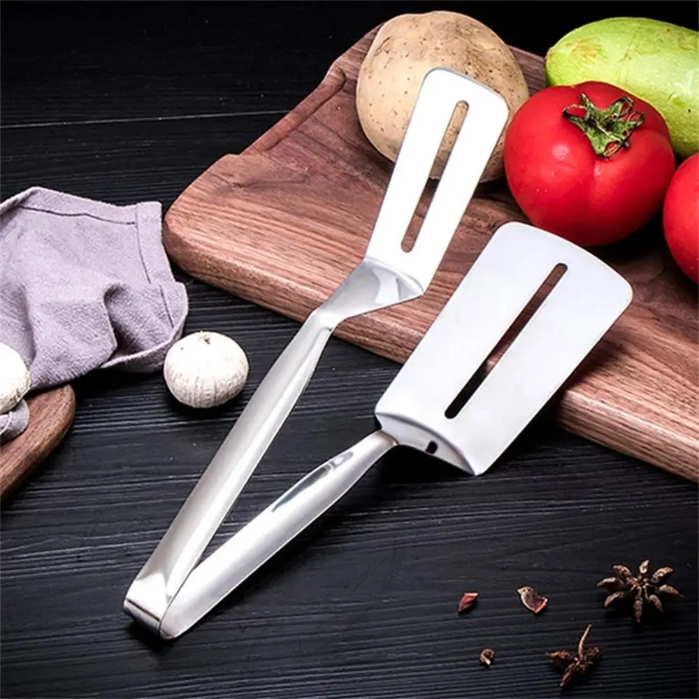 

1PC Stainless Steel Barbecue Tong Fried Steak Fish Shovel Meat Bread Utensil Set BBQ Cooking Kichen Tools