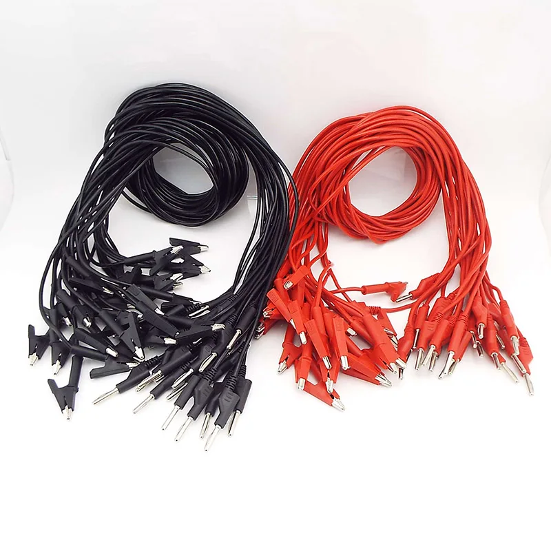 4mm Banana Plug to Double End Alligator Clip Test lead Wire Line Electrical Voltage Crocodile for Multimeter DIY Testing
4mm Banana Plug to Double End Alligator Clip Test lead Wire Line Electrical Voltage Crocodile for Multimeter DIY Testing