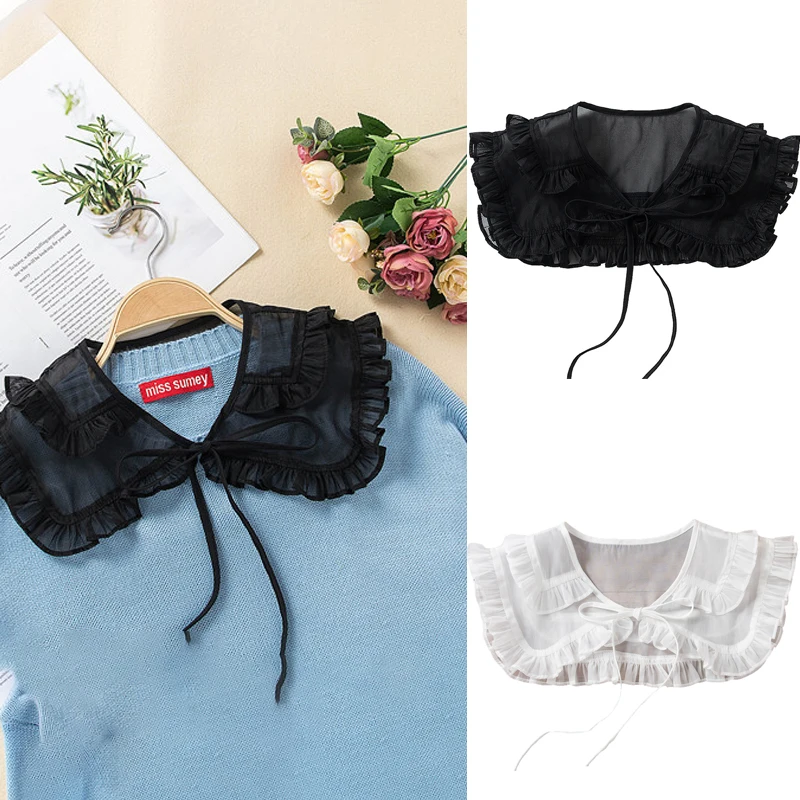 Women Fake Collar Blouse Net Yar Collar Daily Wild Detachable Shirt Collars Light Elegant Clothes Accessories Half Shirt Collar
Women Fake Collar Blouse Net Yar Collar Daily Wild Detachable Shirt Collars Light Elegant Clothes Accessories Half Shirt Collar
