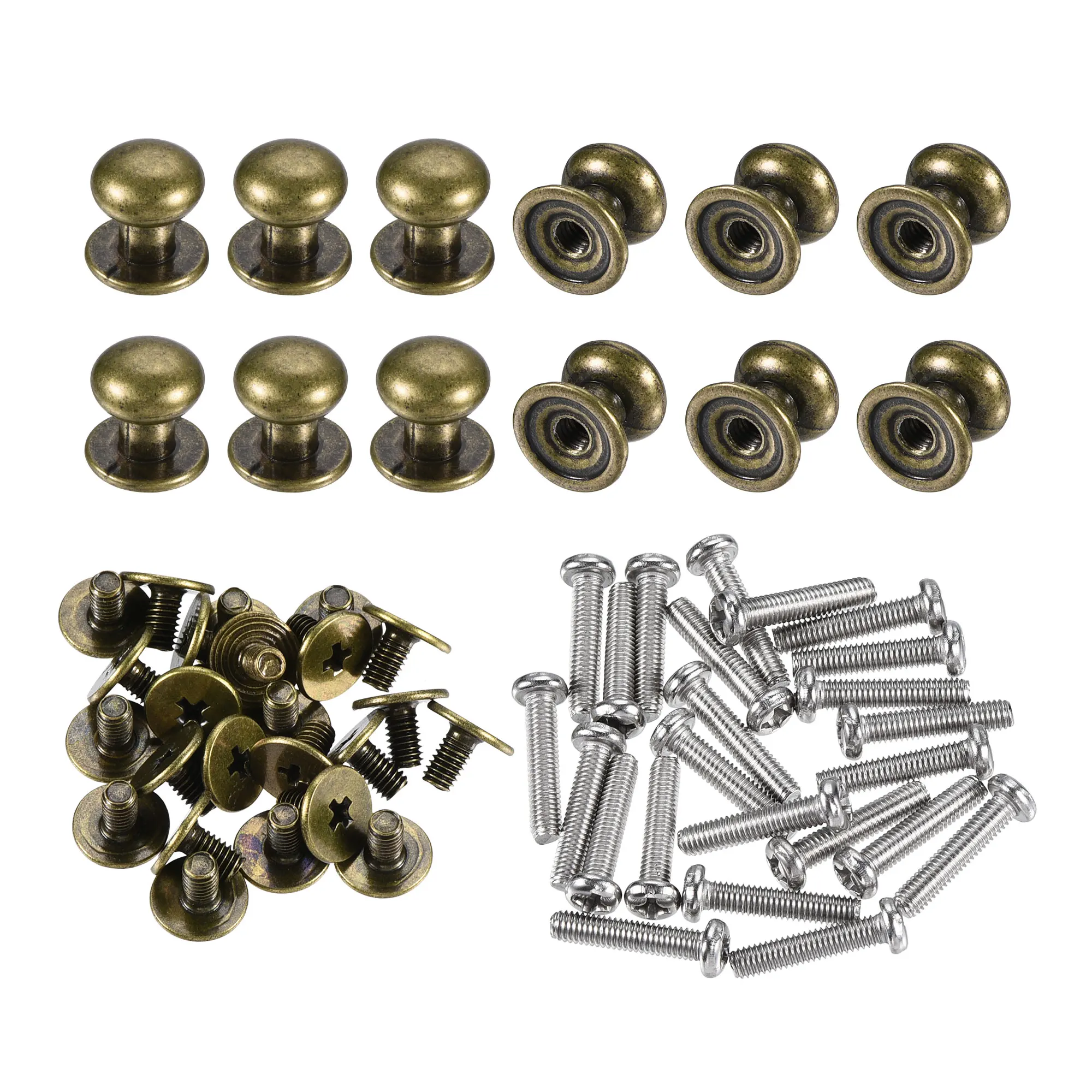 Uxcell 8mm Head Dia. Round Knobs Pull Handle, 24pcs Zinc Alloy for Drawer Pulls Gift Box Cabinet Door Knobs Bronze Tone
Uxcell 8mm Head Dia. Round Knobs Pull Handle, 24pcs Zinc Alloy for Drawer Pulls Gift Box Cabinet Door Knobs Bronze Tone