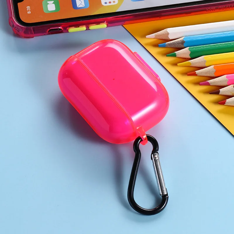 Fluorescence Color Earphone Case For Apple Airpods Pro Cases Wireless Earphone Cover For Airpods 2 1 Headset Transparent TPU Box
Fluorescence Color Earphone Case For Apple Airpods Pro Cases Wireless Earphone Cover For Airpods 2 1 Headset Transparent TPU Box