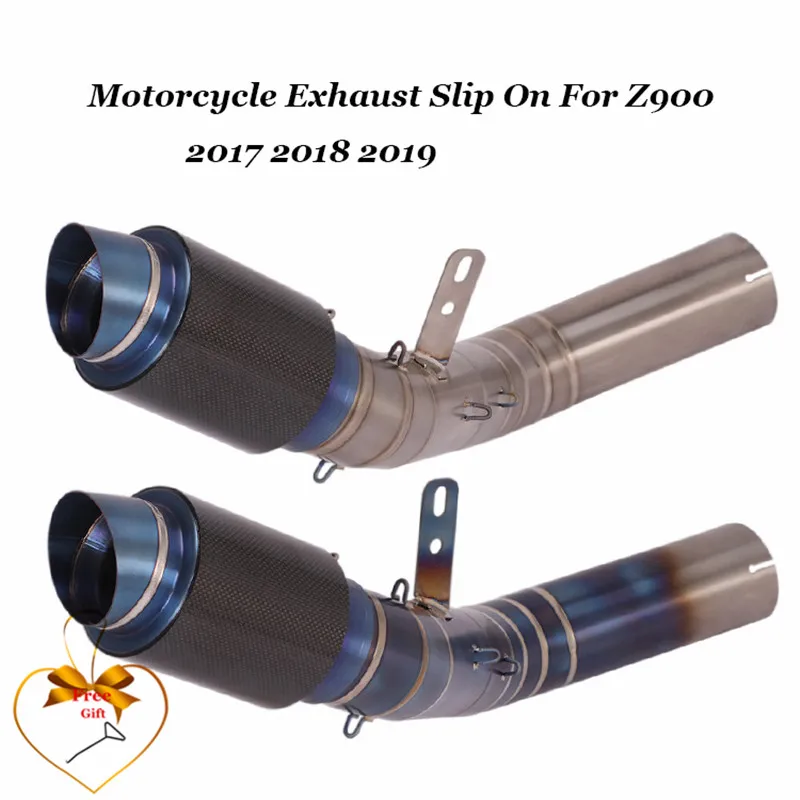 Slip-on for Kawasaki Z900 Z900E Z900A2 2017 2018 2019 2020 51mm Motorcycle Exhaust Muffler Middle Link Pipe Escape DB Killer
Slip-on for Kawasaki Z900 Z900E Z900A2 2017 2018 2019 2020 51mm Motorcycle Exhaust Muffler Middle Link Pipe Escape DB Killer