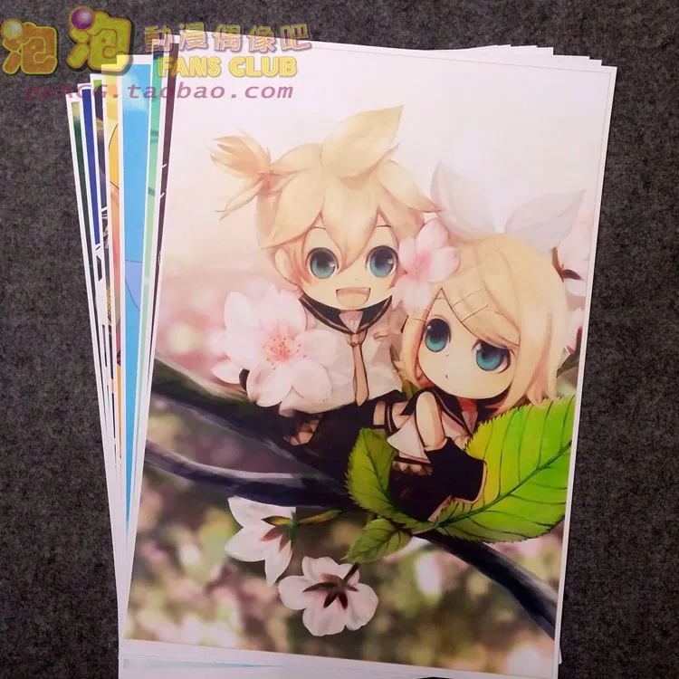 8pcs/lot A3 Anime Kagamine Rin/Len Wall Pictures for Living Room Film Posters Sticker Decoration Gift
8pcs/lot A3 Anime Kagamine Rin/Len Wall Pictures for Living Room Film Posters Sticker Decoration Gift