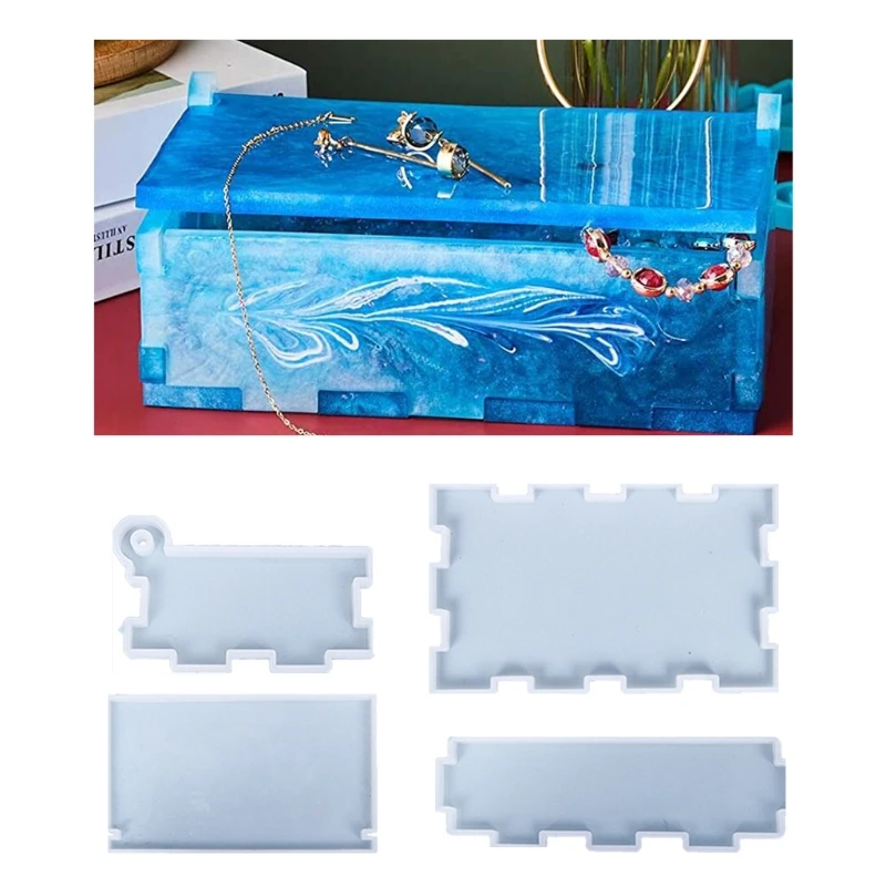 LX9D Smooth Storage Box Resin Mold Box Enjoy Handmade Project for DIY Crafts Making Store Various Crafts Jewelry Brushes
LX9D Smooth Storage Box Resin Mold Box Enjoy Handmade Project for DIY Crafts Making Store Various Crafts Jewelry Brushes