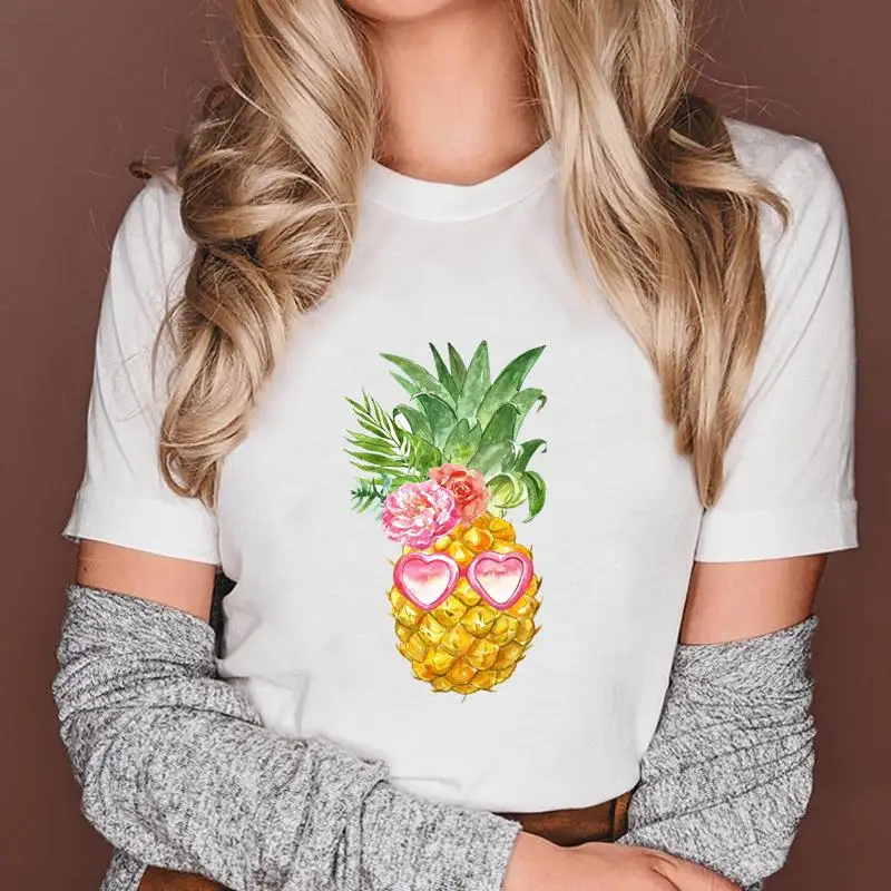 Женская Летняя Пляжная футболка в стиле 90-х с принтом ананасов и фруктов
Женская Летняя Пляжная футболка в стиле 90-х с принтом ананасов и фруктов