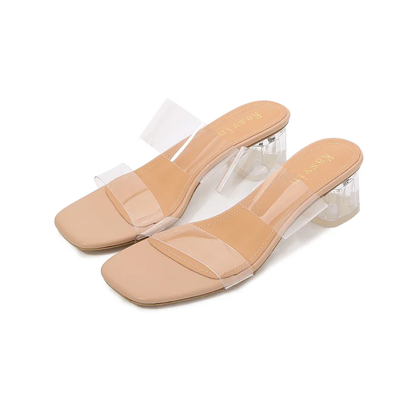 Sexy Transparent Sandals Women's Summer 2021 New Outer Wear A Word with Crystal Transparent Low-heel Beach Shoes
Sexy Transparent Sandals Women's Summer 2021 New Outer Wear A Word with Crystal Transparent Low-heel Beach Shoes