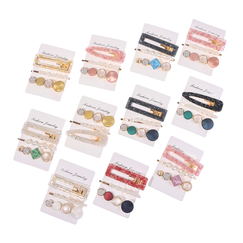 3pcs Gold Sequins Marble Textured Geometric Water Drop Duckbill Barrette Hairpin Hair Accessories Hollow Hair Clip For Women 
3pcs Gold Sequins Marble Textured Geometric Water Drop Duckbill Barrette Hairpin Hair Accessories Hollow Hair Clip For Women