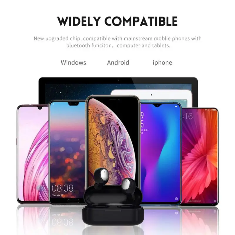 TWS Bluetooth 5.0 Earbuds IPX5 Waterproof In-Ear Wireless Charging Case Practical
TWS Bluetooth 5.0 Earbuds IPX5 Waterproof In-Ear Wireless Charging Case Practical