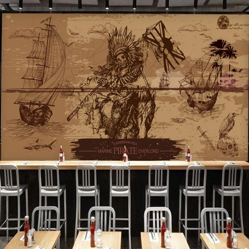 Drop Shipping 3d Mural Europe The United States Nostalgia Old Pirate Mural Bar Restaurant Background Wall Paper Custom Size
Drop Shipping 3d Mural Europe The United States Nostalgia Old Pirate Mural Bar Restaurant Background Wall Paper Custom Size