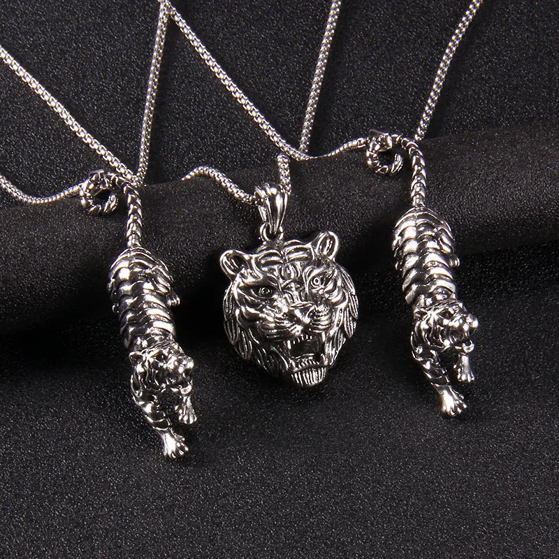 Stainless Steel Tiger Necklace Trendy Men and Women Zodiac Sign Mascot Tiger Head Pendant 2022 New Pendant Jewelry Gift
Stainless Steel Tiger Necklace Trendy Men and Women Zodiac Sign Mascot Tiger Head Pendant 2022 New Pendant Jewelry Gift