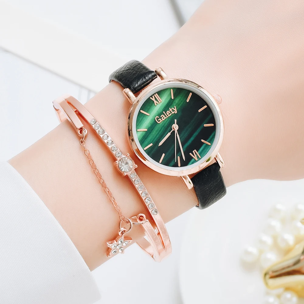 Luxury Women Bracelet Quartz Watches For Women Leather Watch Ladies Sports Dress Green Dial Wrist Watch Clock Relogio Feminino
Luxury Women Bracelet Quartz Watches For Women Leather Watch Ladies Sports Dress Green Dial Wrist Watch Clock Relogio Feminino