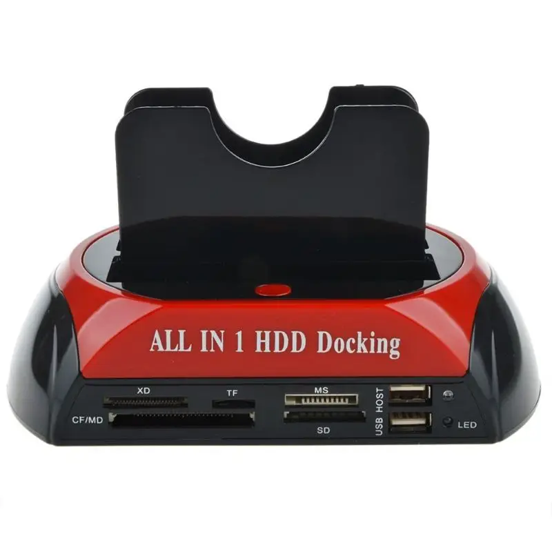 

IDE SATA Dual All In 1 HDD Dock Docking Station Hard Disk Drive Hdd 2.5 3.5 Reader Usb 2.0 US External Box Enclosure Case