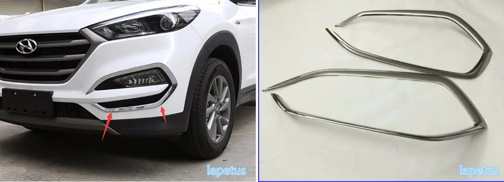 Lapetus Front Fog Lights Lamp Decoration Frame Cover Exterior Trim 2 Pcs Fit For Hyundai Tucson 2016 2017 2018
Lapetus Front Fog Lights Lamp Decoration Frame Cover Exterior Trim 2 Pcs Fit For Hyundai Tucson 2016 2017 2018