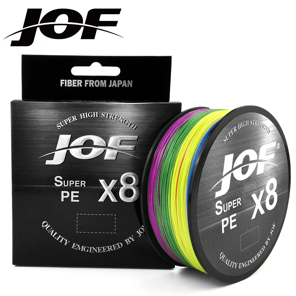 JOF 150M 300M 500M Fishing Line 0.14-0.5mm 8 Strands 15-100lb Strong Japan PE Fiber Multifilament Braided Fishing Line
JOF 150M 300M 500M Fishing Line 0.14-0.5mm 8 Strands 15-100lb Strong Japan PE Fiber Multifilament Braided Fishing Line