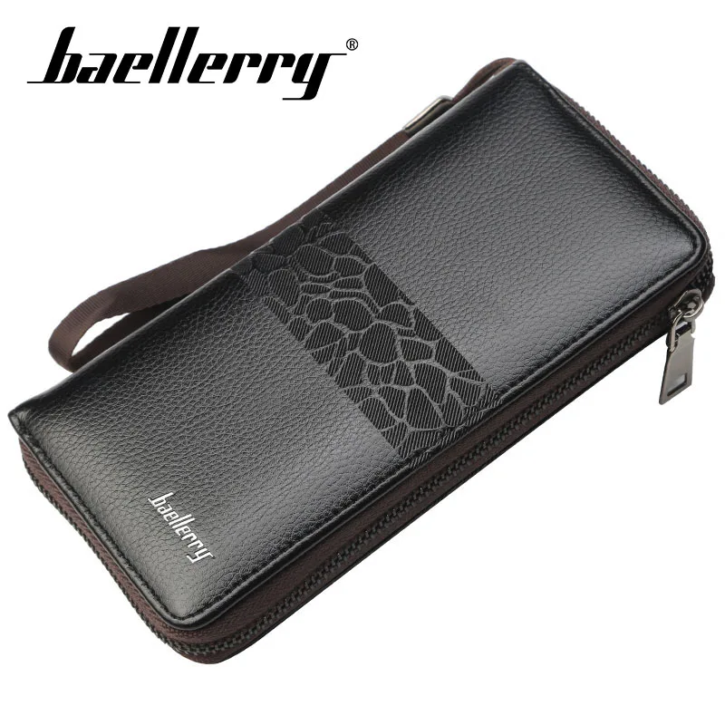 Baellerry Wallet Men Business Veins Long Wallet PU Leather Zipper Porta Rope Clutch Bag Note Compartment Smartphone Hold Wallet
Baellerry Wallet Men Business Veins Long Wallet PU Leather Zipper Porta Rope Clutch Bag Note Compartment Smartphone Hold Wallet