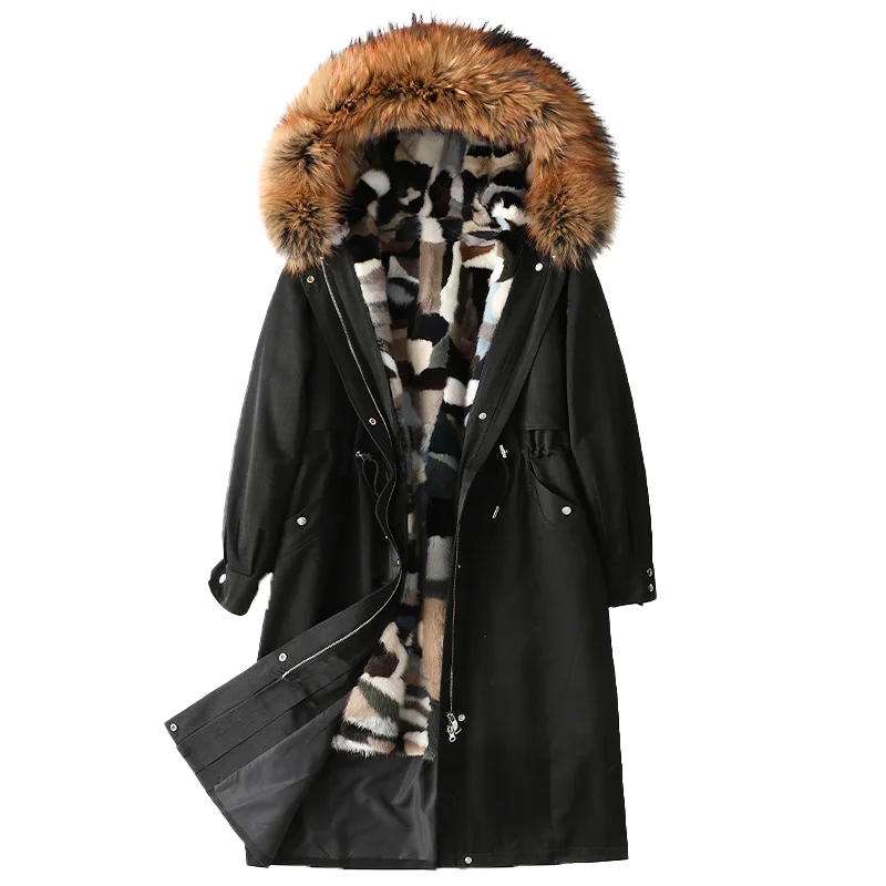 Высококачественная Лидер продаж меховая парка с воротником из меха енота отстегивающаяся мехом норки 2021 зимняя женская модная меховая кур... 
Высококачественная Лидер продаж меховая парка с воротником из меха енота отстегивающаяся мехом норки 2021 зимняя женская модная меховая кур...