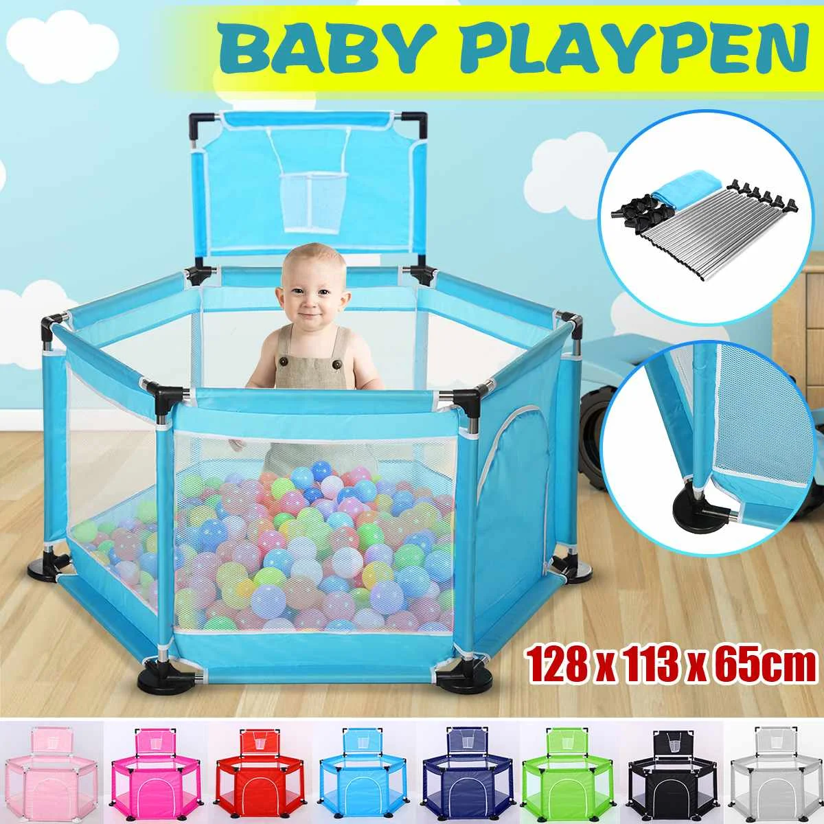 Baby Playpen Dry Pool For Children Portable Children's Playpen Folding Child Fence Child Safety Barrier Ball Pool Kids Bed Fence
Baby Playpen Dry Pool For Children Portable Children's Playpen Folding Child Fence Child Safety Barrier Ball Pool Kids Bed Fence