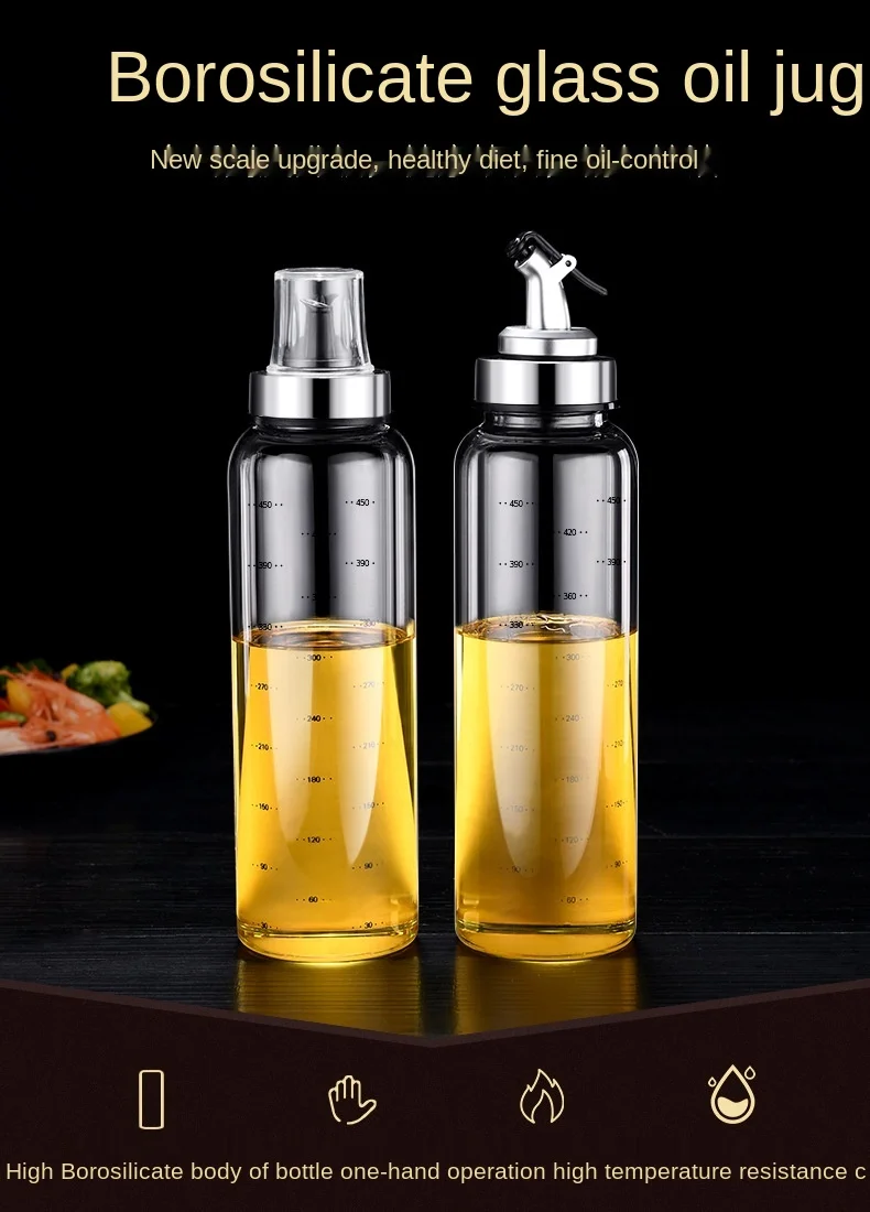 Prevent leakage of oil tank glass stainless steel kitchen condiment bottles family pot of oil bottle jar sauce and vinegar
Prevent leakage of oil tank glass stainless steel kitchen condiment bottles family pot of oil bottle jar sauce and vinegar