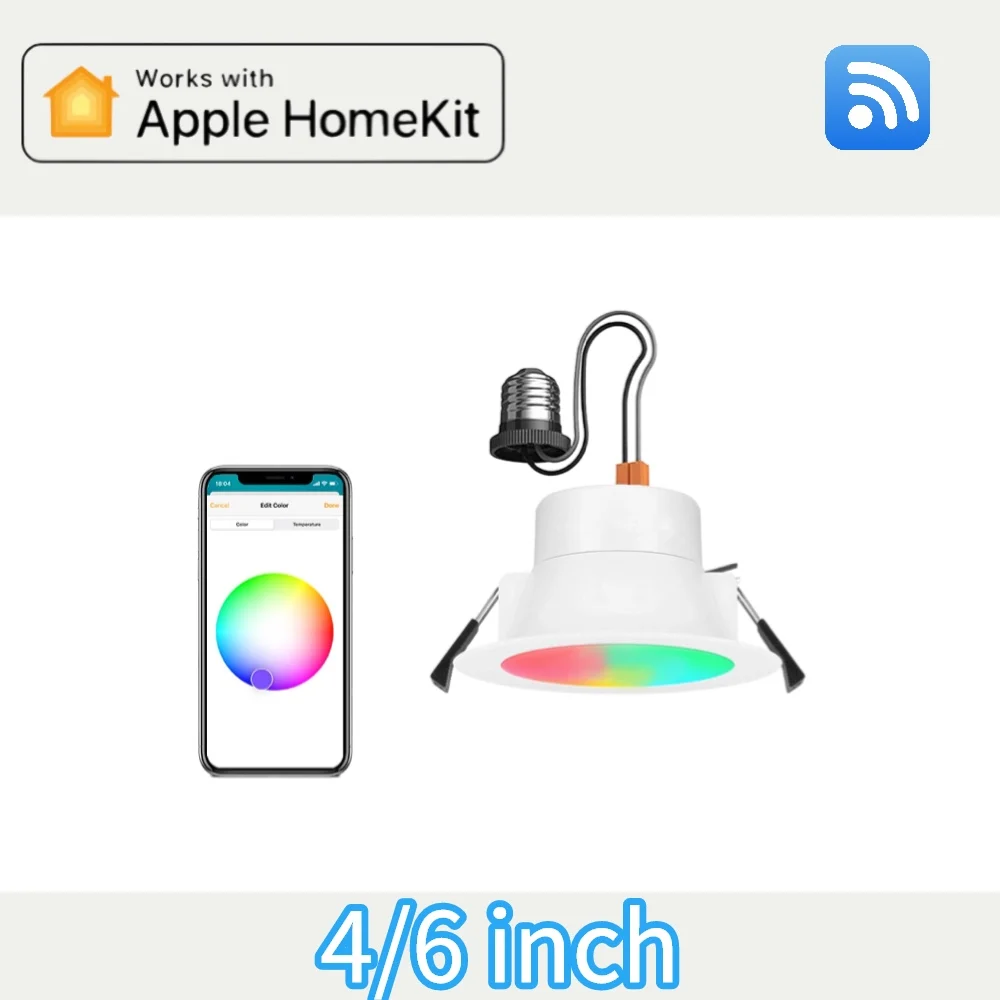 Умный Точечный светильник CozyLife HomeKit, с Wi-Fi, E26, 4/6 дюйма, 12 Вт, 15 Вт, RGB + WW + CW, встраивасветильник лампа для Alice, alexa, Google Home, Apple Siri
Умный Точечный светильник CozyLife HomeKit, с Wi-Fi, E26, 4/6 дюйма, 12 Вт, 15 Вт, RGB + WW + CW, встраивасветильник лампа для Alice, alexa, Google Home, Apple Siri