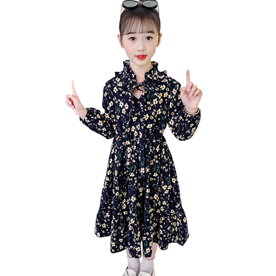 Big Girls Dress Floral Dresses For Girls Long Sleeve Party Dress Child Teenager Children's Clothing 6 8 10 12 14
Big Girls Dress Floral Dresses For Girls Long Sleeve Party Dress Child Teenager Children's Clothing 6 8 10 12 14