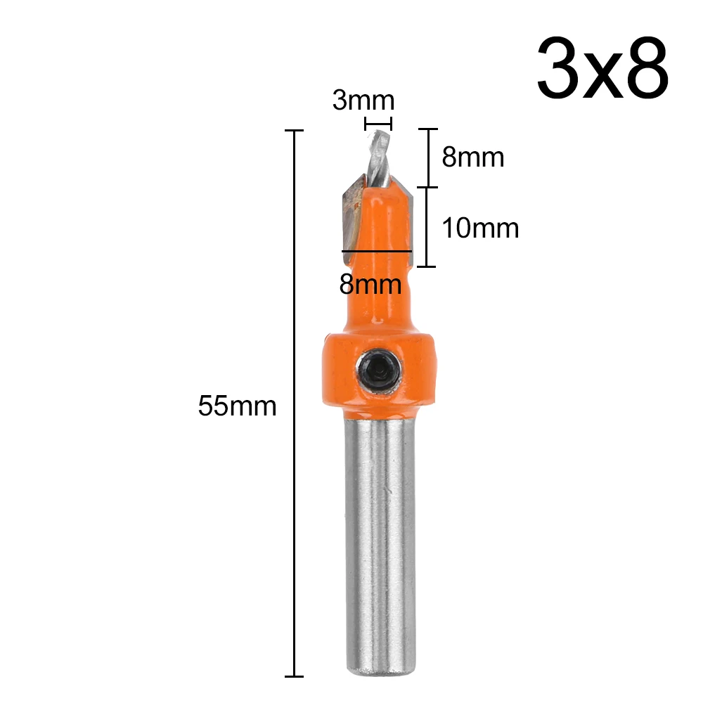 DIYWORK Drill Bit for Wood Milling Cutter Screw Extractor Demolition 8mm Shank HSS Woodworking Countersink Router Bit
DIYWORK Drill Bit for Wood Milling Cutter Screw Extractor Demolition 8mm Shank HSS Woodworking Countersink Router Bit
