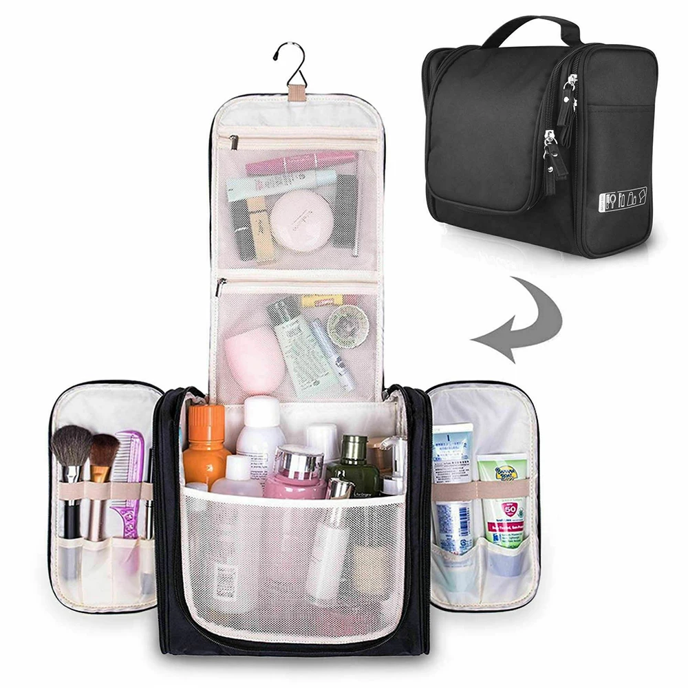 New Women Cosmetic Pouch Makeup Hanger Bag Waterproof Nylon Travel Organizer Makeup Washing Toiletry Kits Storage Bags
New Women Cosmetic Pouch Makeup Hanger Bag Waterproof Nylon Travel Organizer Makeup Washing Toiletry Kits Storage Bags