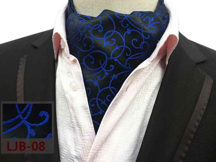 New Design Men's Ascot Embroidery Blue Flower Pattern Cravat Tie for Banquet
New Design Men's Ascot Embroidery Blue Flower Pattern Cravat Tie for Banquet