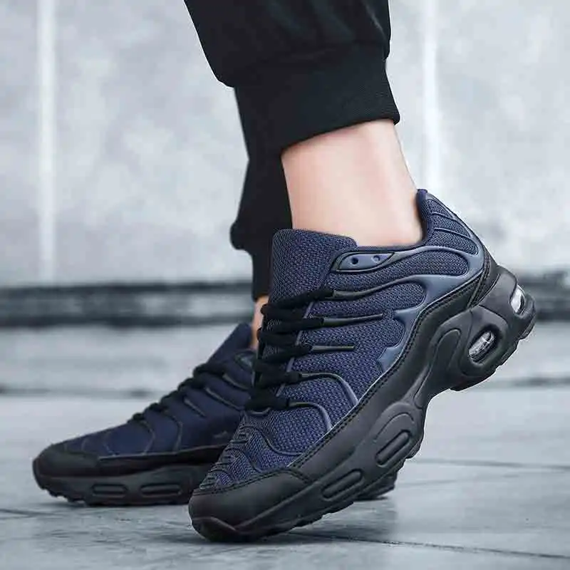 Mens Four Seasons Breathable Air Cushion Sneakers Lace Up Casual Breathable Tennis Sports Shoes Fashion Running Shoes
Mens Four Seasons Breathable Air Cushion Sneakers Lace Up Casual Breathable Tennis Sports Shoes Fashion Running Shoes
