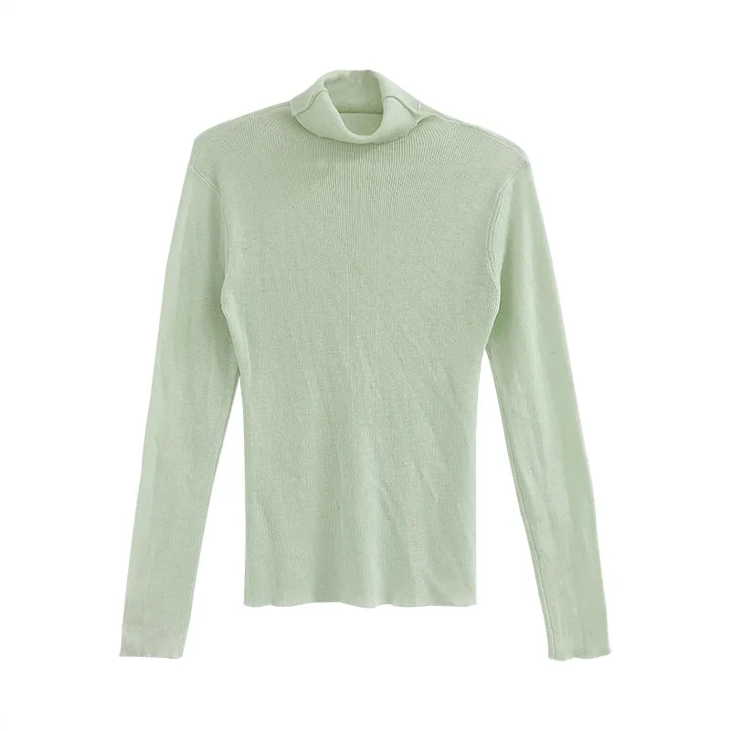 Lonslan Autumn and Winter Solid Color Slim Fit Upper Clothes Long Sleeves T-shirt Tight Turtleneck Base Shirt Female dui ling 
Lonslan Autumn and Winter Solid Color Slim Fit Upper Clothes Long Sleeves T-shirt Tight Turtleneck Base Shirt Female dui ling