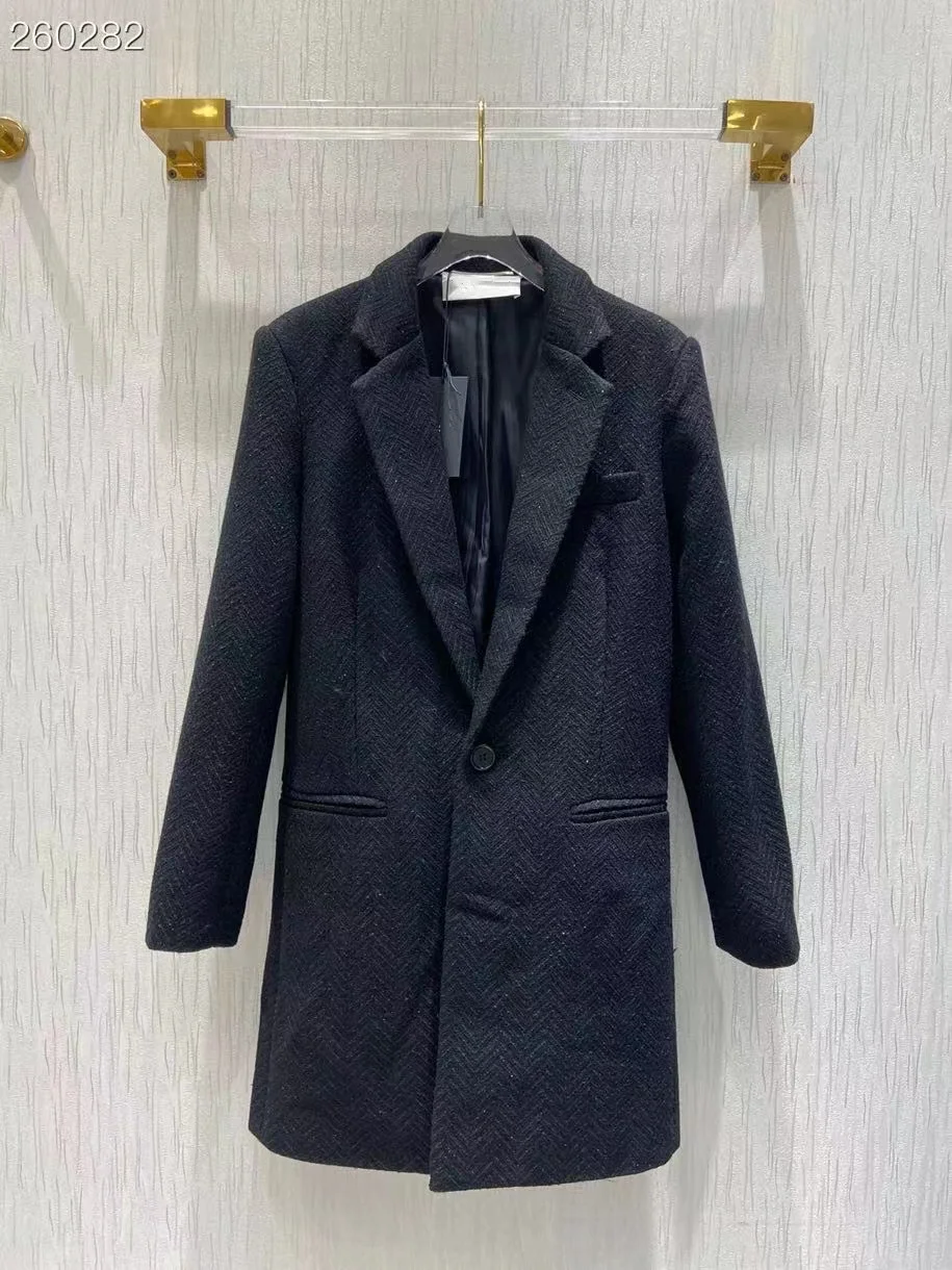 Fyion Fashion Women Long Black Blazer Jackets 2022 Spring Runway Luxury European Woolen Single Button Party Style Women Coat
Fyion Fashion Women Long Black Blazer Jackets 2022 Spring Runway Luxury European Woolen Single Button Party Style Women Coat