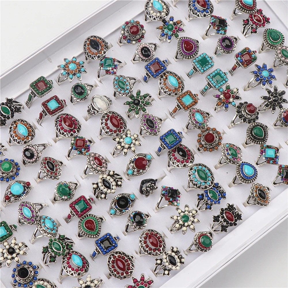 30pcs/lot Bohemian Retro Colorful Flowers Geometry Metal Rings For Women Mix Style Fashion Jewelry Party Gift
30pcs/lot Bohemian Retro Colorful Flowers Geometry Metal Rings For Women Mix Style Fashion Jewelry Party Gift