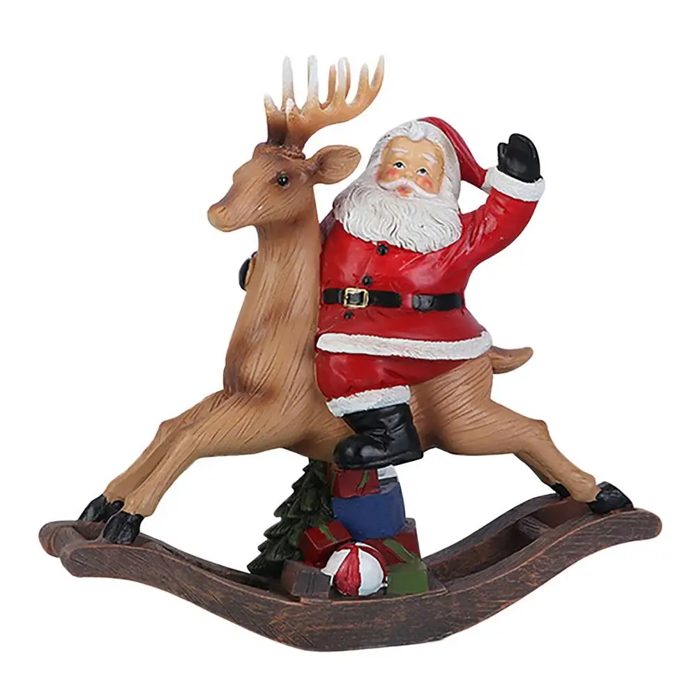 Resin Santa Claus Statue Cute Christmas Decor Ornament Santa On Reindeer Figurine Indoor For Christmas Holiday Handicraft Scu
Resin Santa Claus Statue Cute Christmas Decor Ornament Santa On Reindeer Figurine Indoor For Christmas Holiday Handicraft Scu
